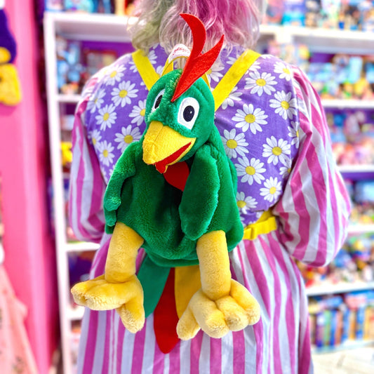 Kellogg's Cornflakes: Cornelius Green Rooster Plush Backpack (1998) - PopCultGang