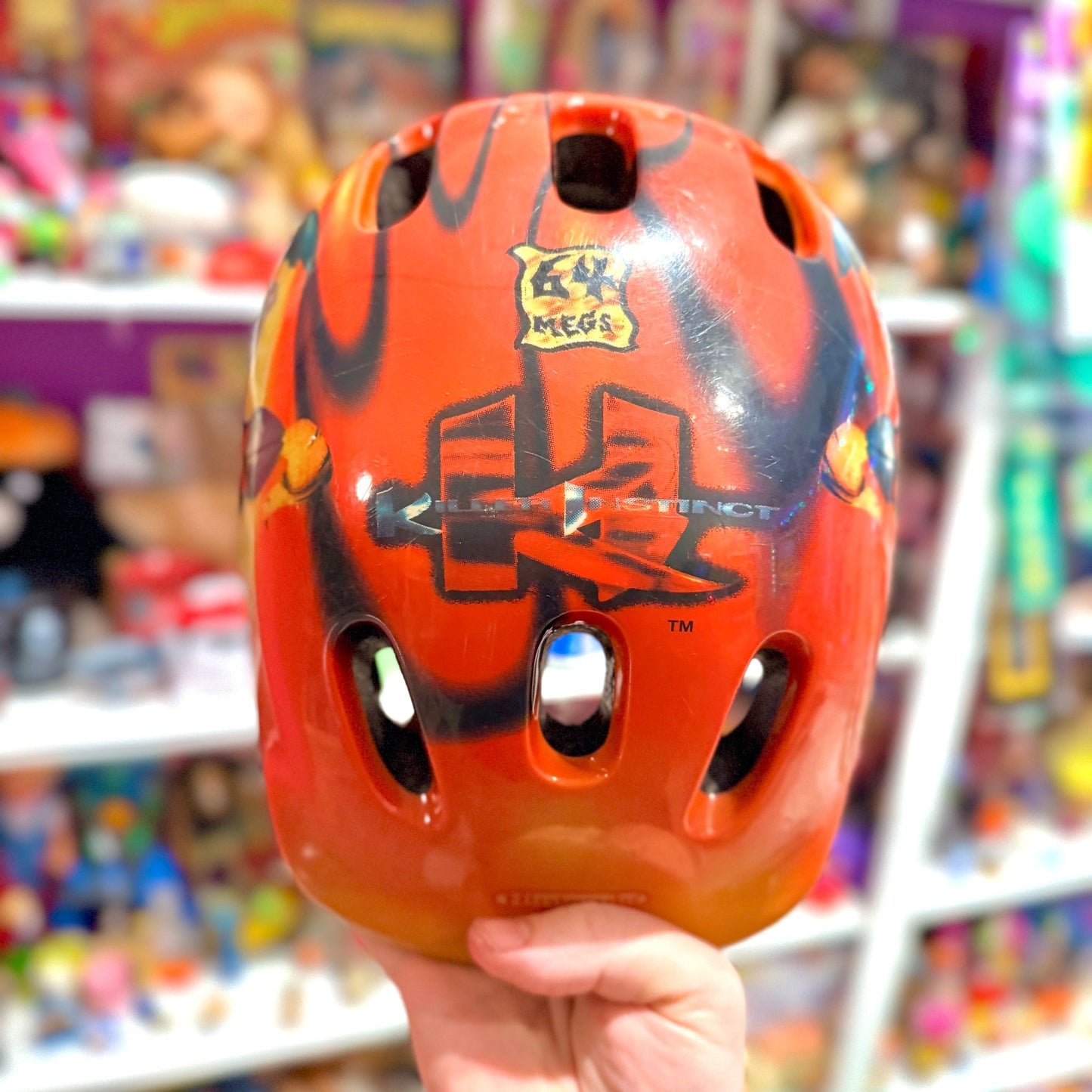 Killer Instinct Gold: Promotional Bicycle Helmet (Nintendo, 90s) - PopCultGang