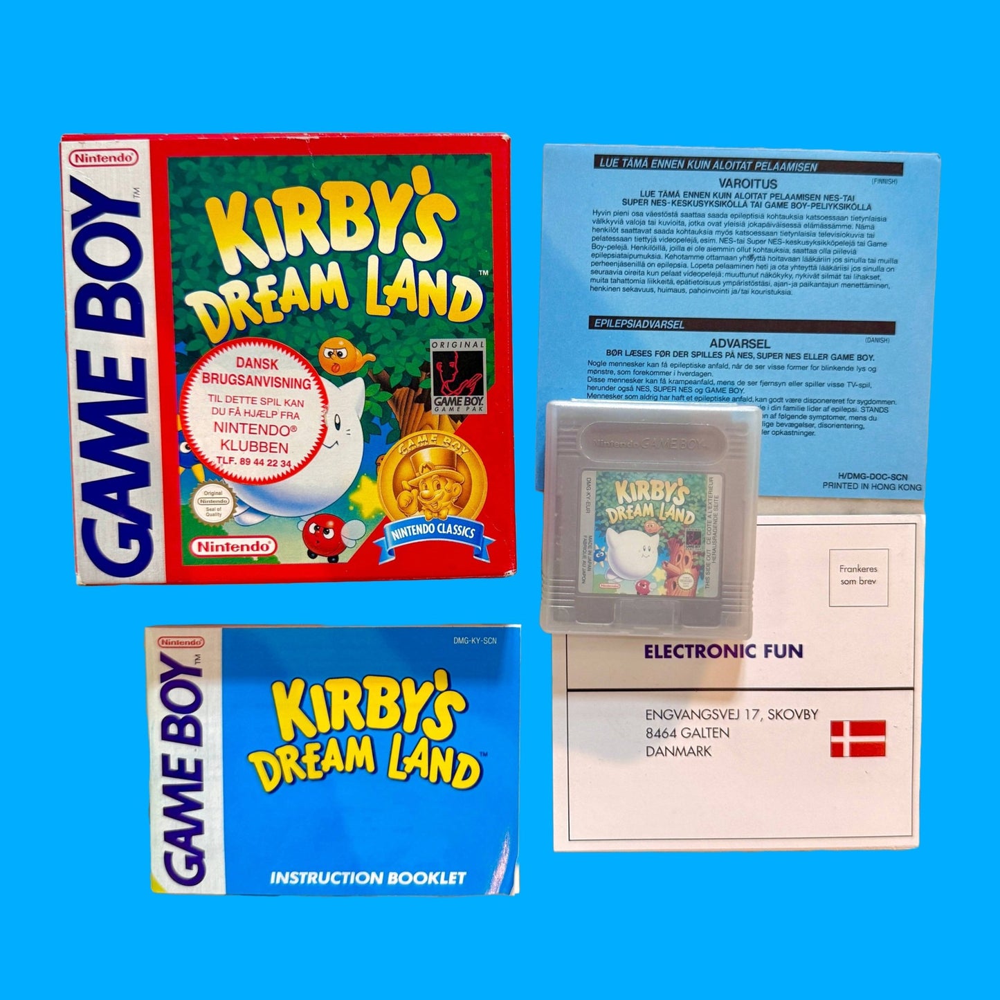 Kirby’s Dream Land (CIB, Classic Series BERGSALA, Gameboy) - PopCultGang