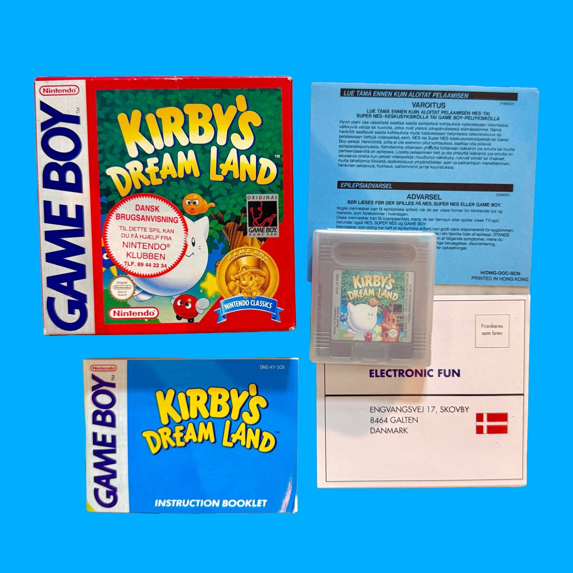 Kirby’s Dream Land (CIB, Classic Series BERGSALA, Gameboy) - PopCultGang