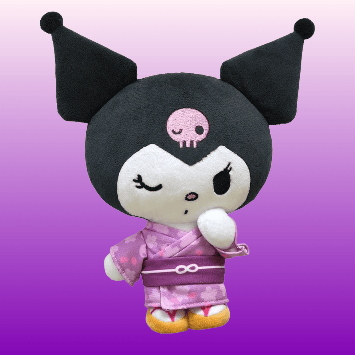Kuromi Kimono Plush Figure 22 cm (Sanrio) - PopCultGang