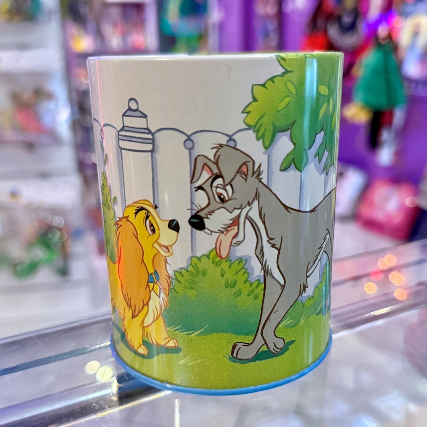 Lady And The Tramp: Pen Holder Metallic Cup (Disney, 80s) - PopCultGang