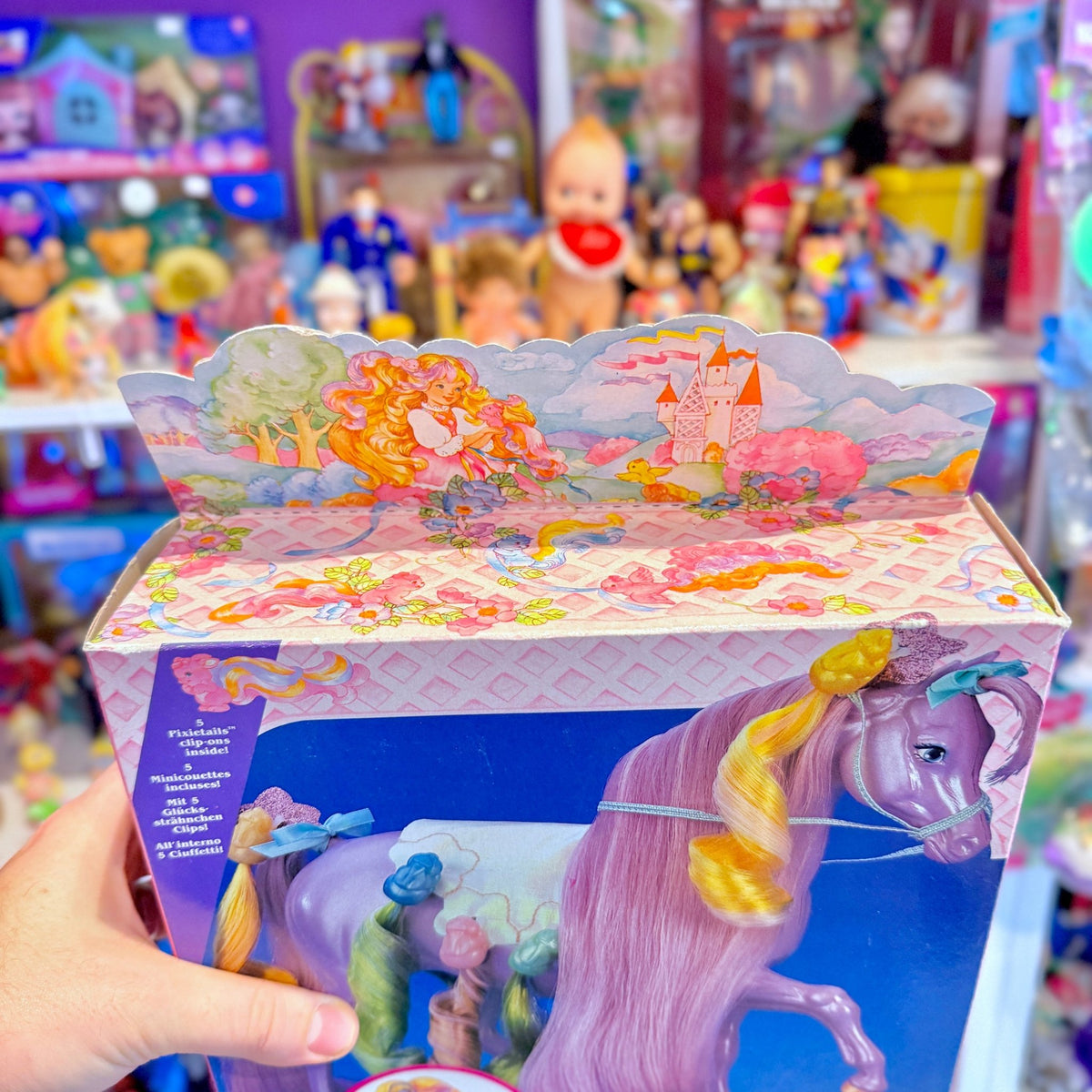 Lady Lovely Locks: Silkymane - Pastel Colored Horse Doll (new in box, 1986) - PopCultGang