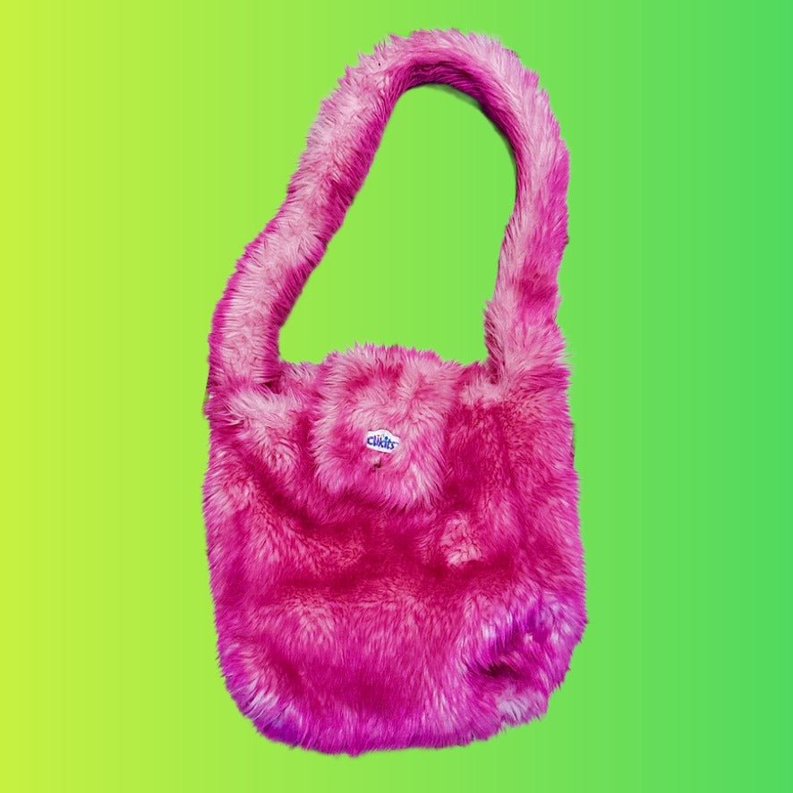 Lego Clickits: Faux Fur Pink Hand Bag (2000s) - PopCultGang