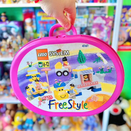 Lego Freestyle Pink Carrying Case Box 4161 (no bricks, 90s) - PopCultGang