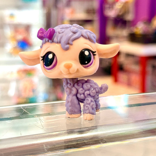 Littlest Pet Shop: 1763 Purple Mouton Sheep (Hasbro, 2000s) - PopCultGang