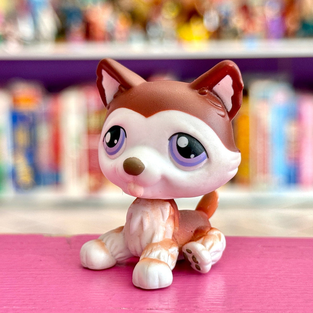 Figurine Littlest Pet Shop LPS #427 - Chien Husky, Occasion, #geektradelpschien