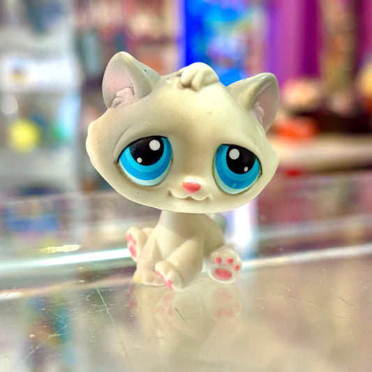 Littlest Pet Shop: 53 White Kitten Cat (2000s) - PopCultGang