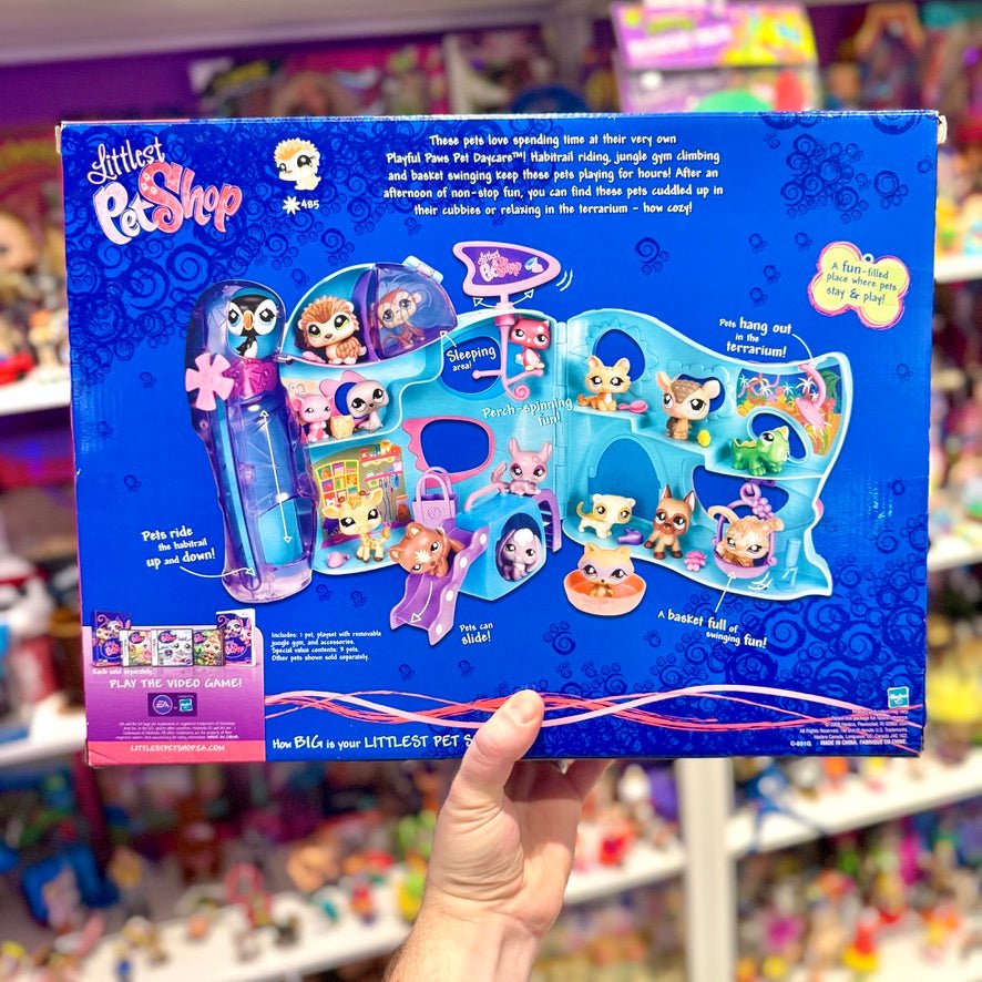 Littlest Pet Shop - Playful Paws Pet Daycare Playset + Exclusive Procupine 485 + Special Value Edition 3 Extra Pets (NIB, 2000s) - PopCultGang