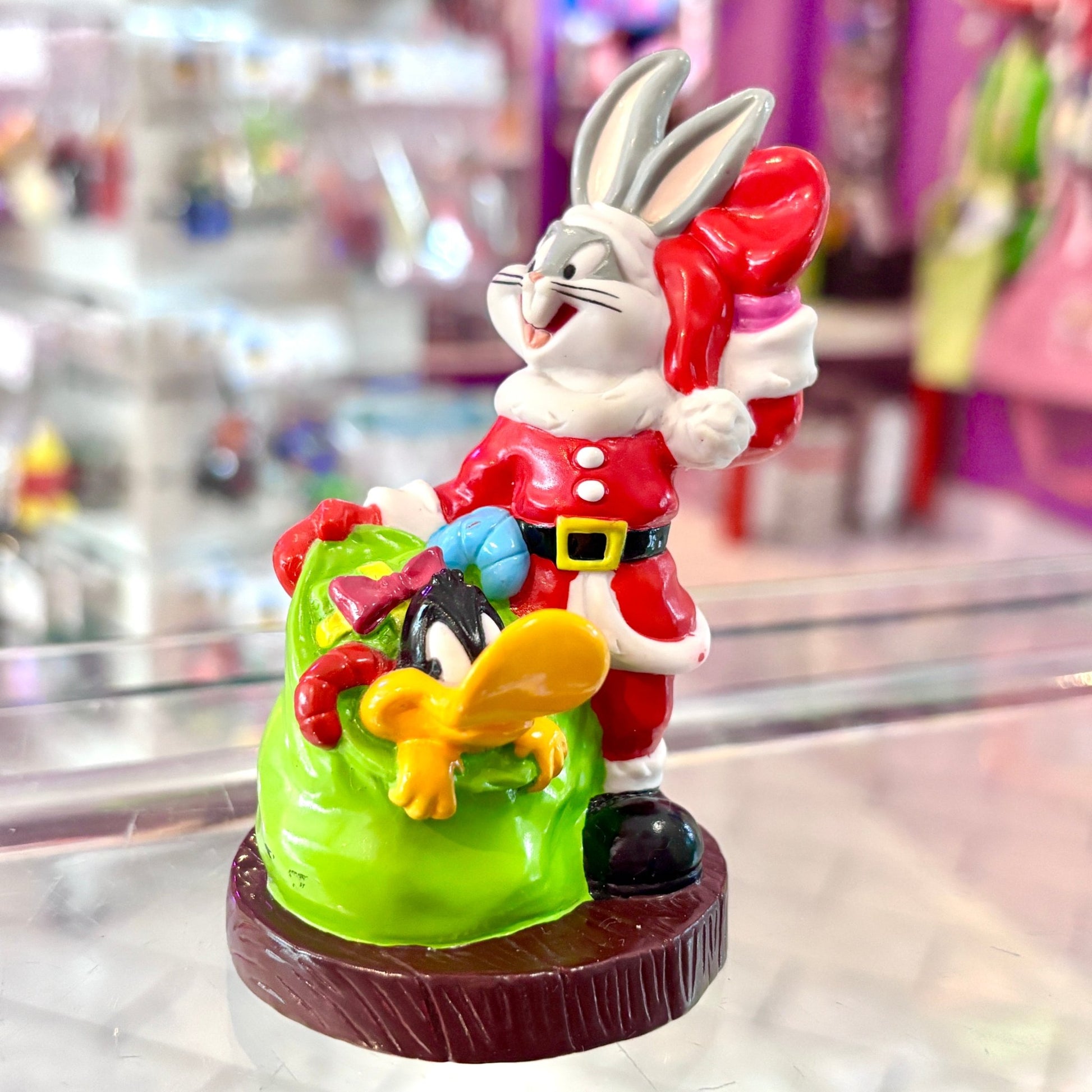 Looney Tunes: Bugs Bunny Santa Daffy Duck Christmas PVC Figure (90's) - PopCultGang