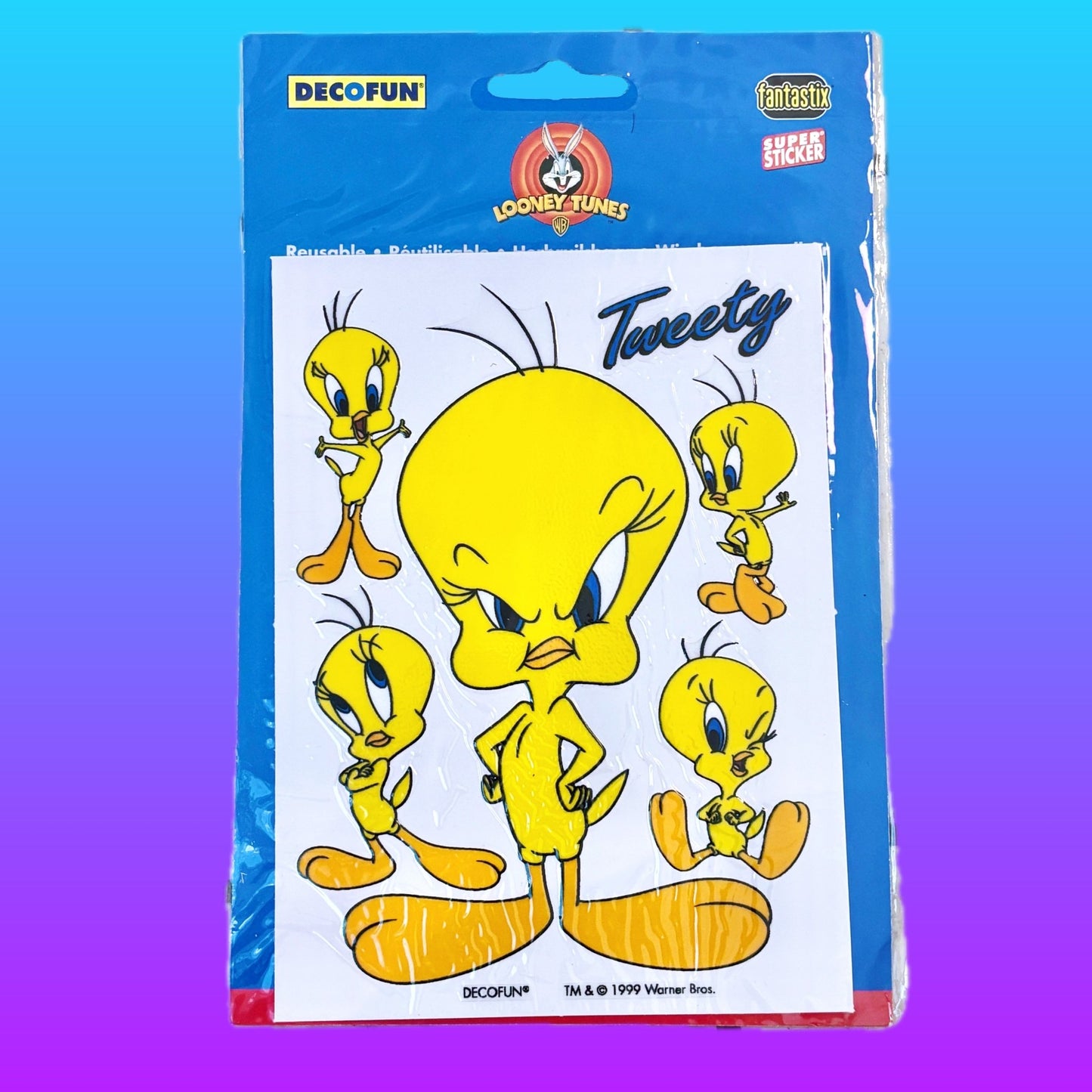 Looney Tunes: Reusable Tweety Stickers (Fatastix, Decofun, 1999) - PopCultGang