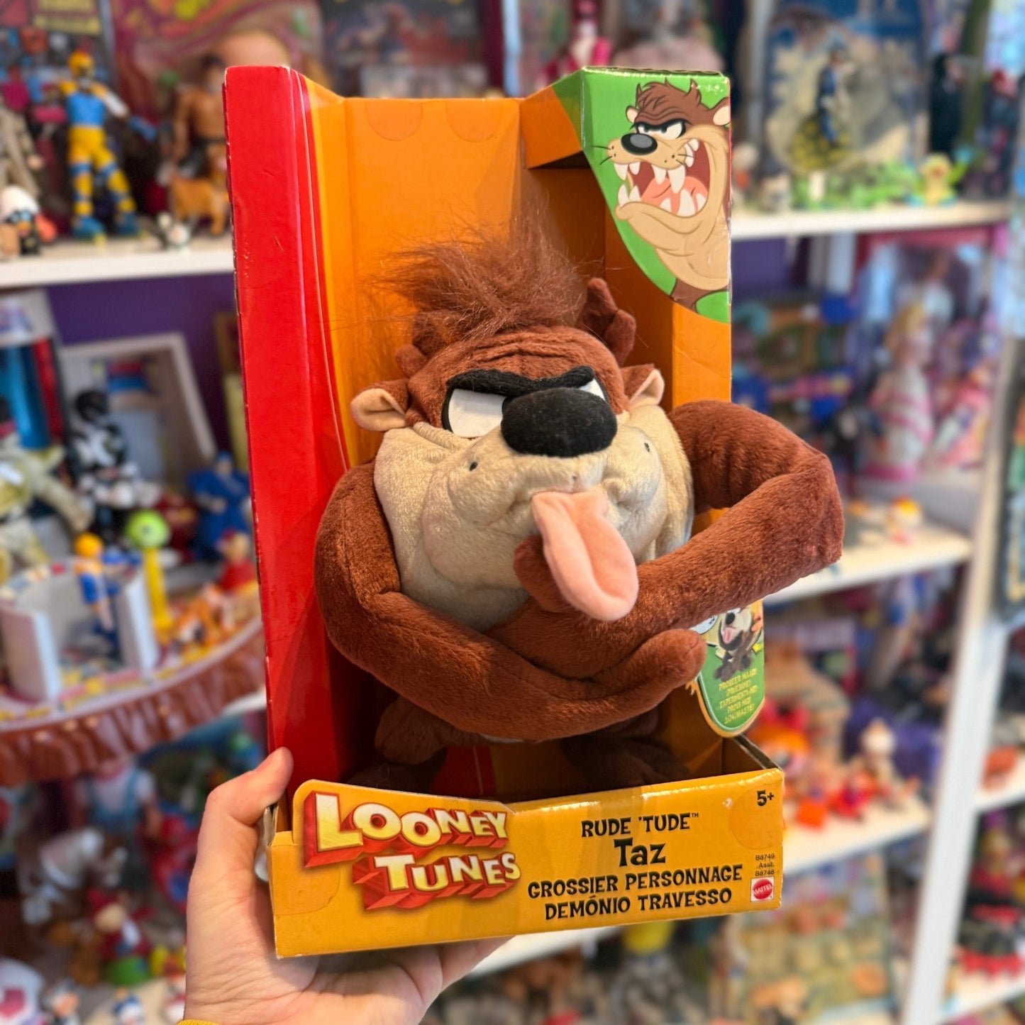 Looney Tunes: Rude Tude Taz The Tazmanian Devil Talking Plush (Warner Bros., 2003) - PopCultGang