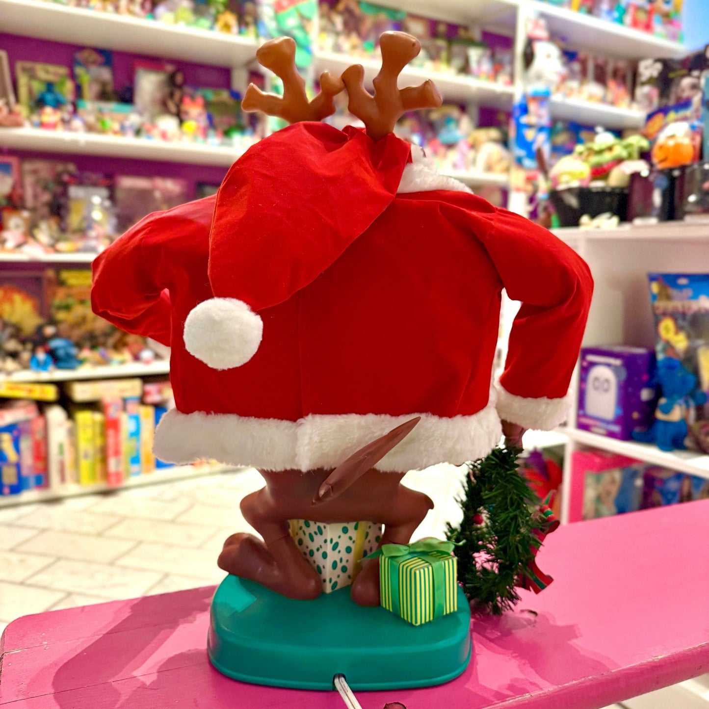 Looney Tunes: Taz The Tazmanian Devil Christmas Animatronic Decoration (90s) - PopCultGang