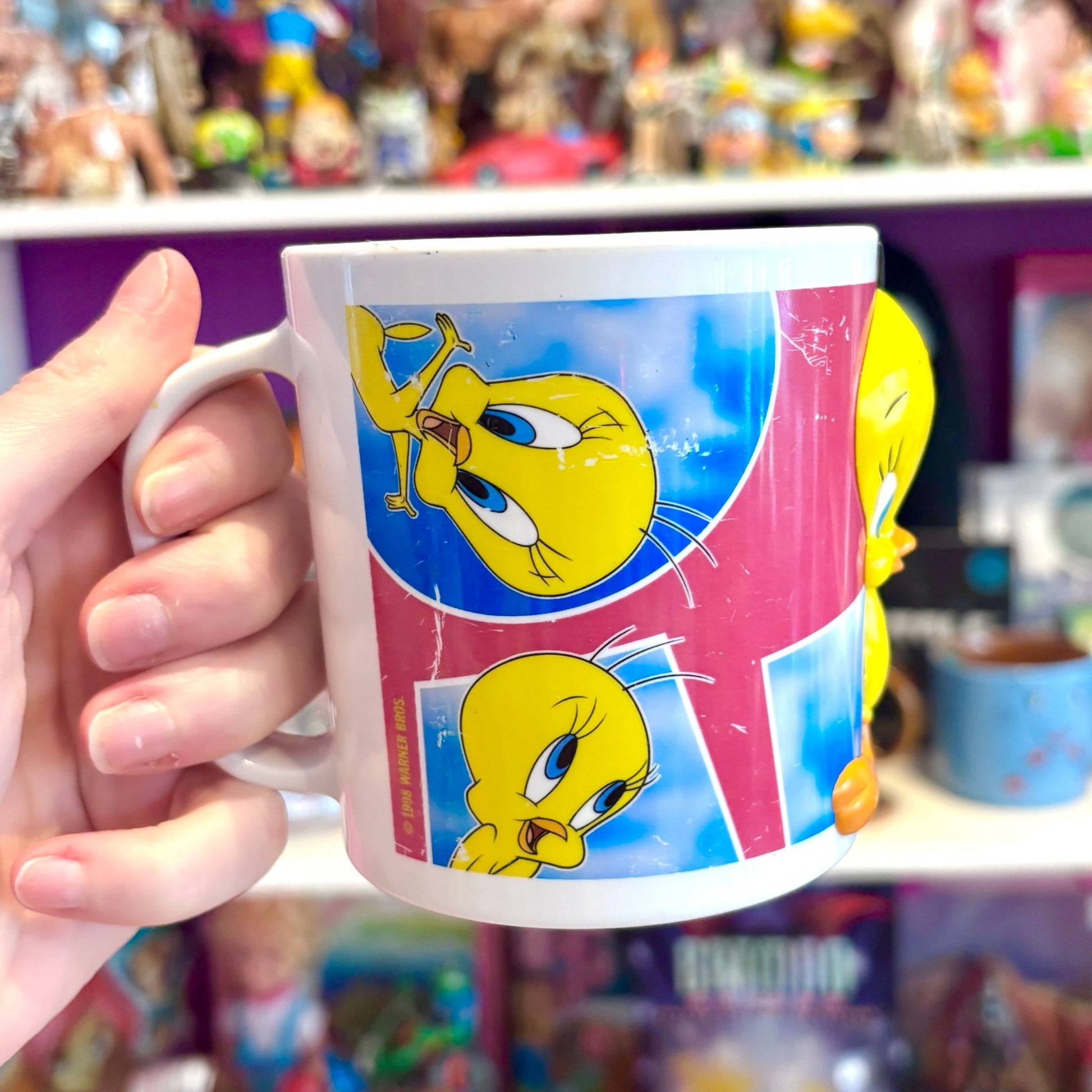 Looney Tunes: Tweety 3D Plastic Mug (Warner Bros., 90s) - PopCultGang