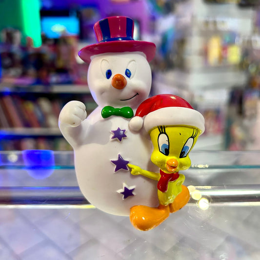 Looney Tunes: Tweety Holiday Snowman PVC Figure (90's) - PopCultGang