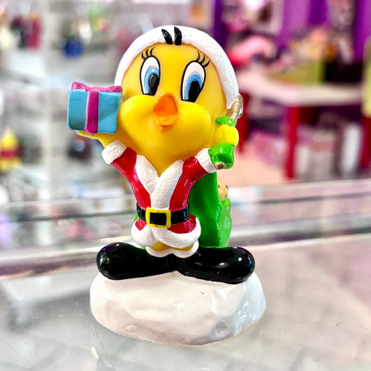 Looney Tunes: Tweety Santa Christmas PVC Figure (90's) - PopCultGang