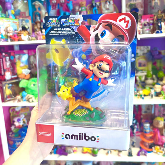 Mario and Luma Amiibo Figure (Super Mario Galaxy + Super Mario Galaxy 2) (Nintendo) - PopCultGang