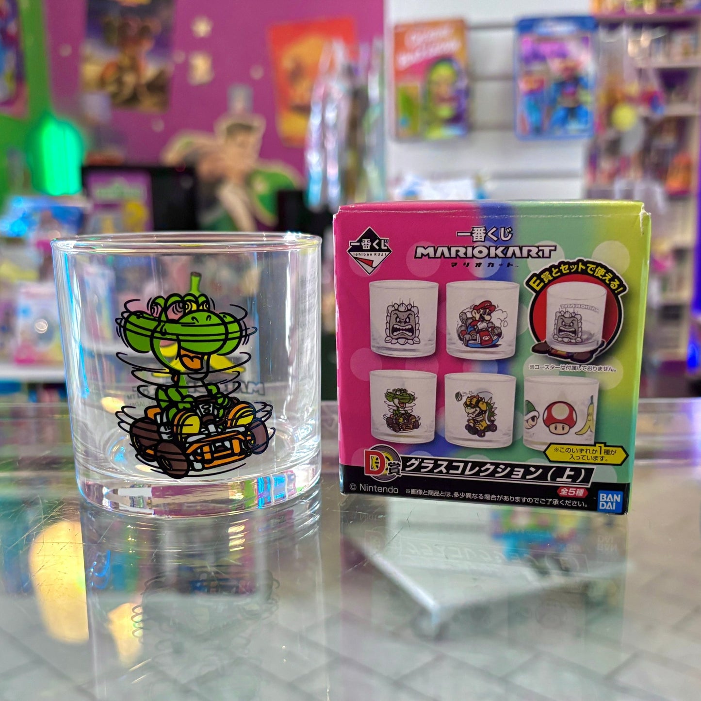 Mario Kart: Yoshi & Banana Glass (Nintendo, Japan Exclusive) - PopCultGang