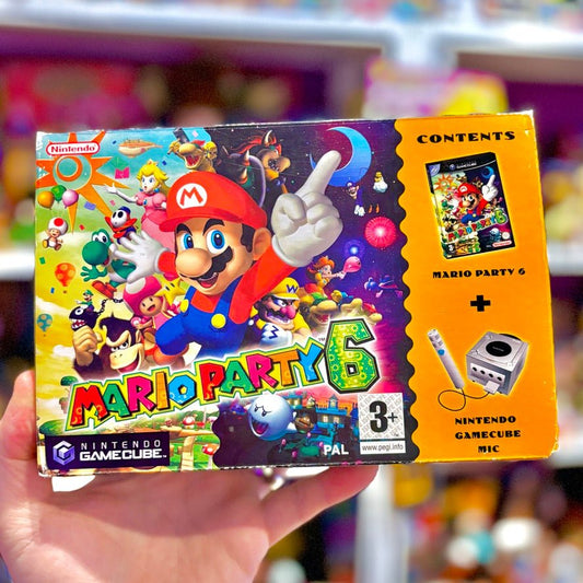 Mario Party 6 + Microphone (big box, Gamecube) - PopCultGang