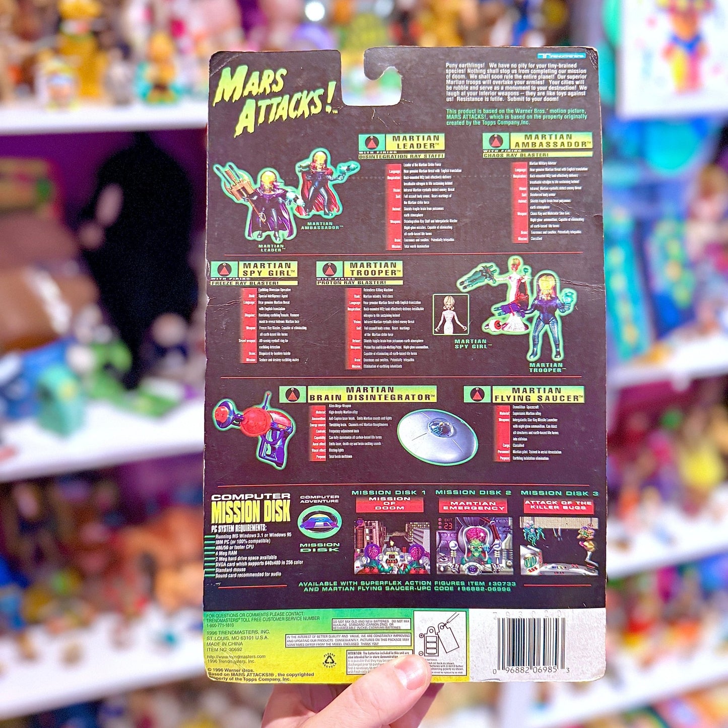 Mars Attacks! - Martian Spy Girl Action Figure (MOC, 90s) - PopCultGang