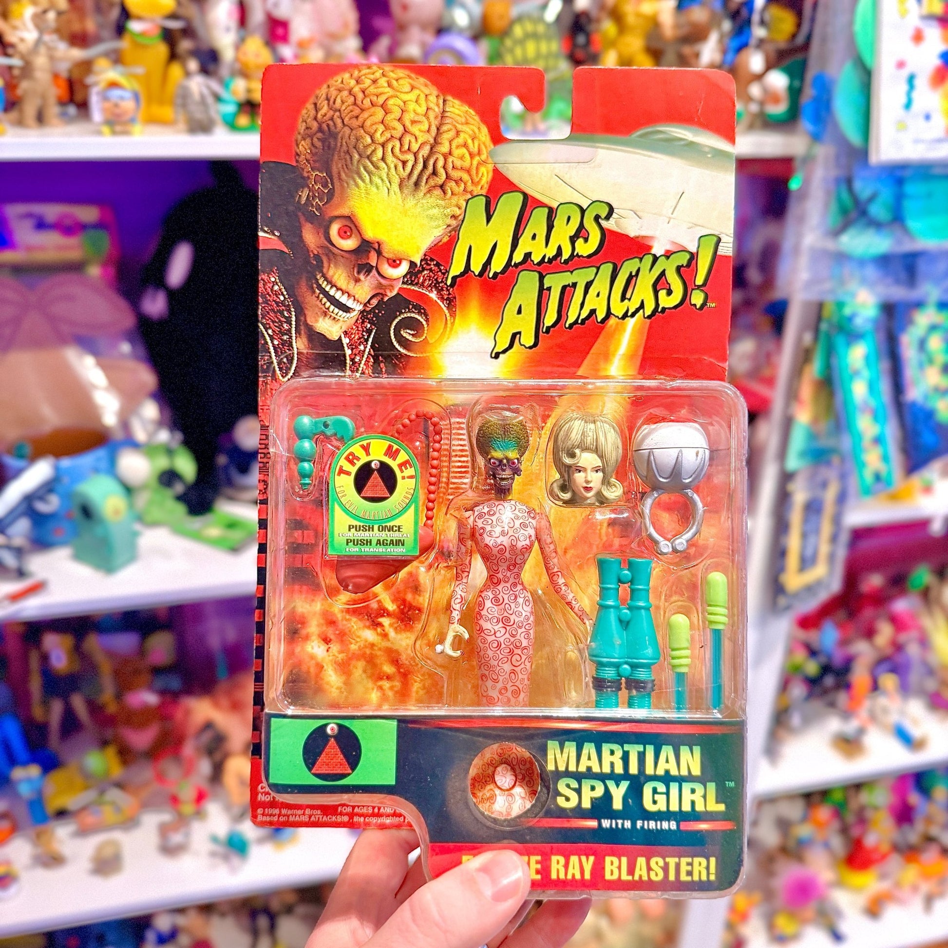 Mars Attacks! - Martian Spy Girl Action Figure (MOC, 90s) - PopCultGang