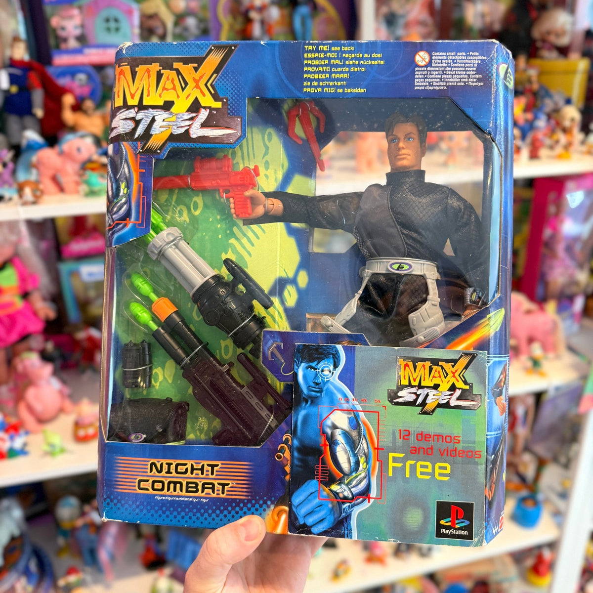 Max Steel: Night Combat Doll - Rare Playstation 1 Demo Disc Version (Mattel, 1999) - PopCultGang