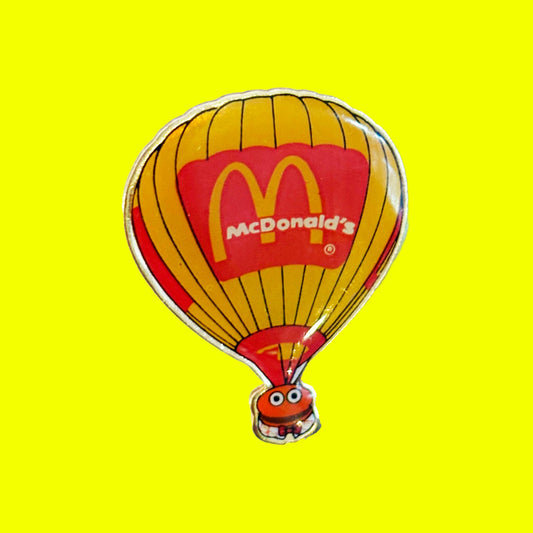 McDonalds Burger Air Balloon Enamel Pin (90s) - PopCultGang