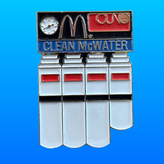 McDonalds: Clean McWater Enamel Pin Badge (90s) - PopCultGang