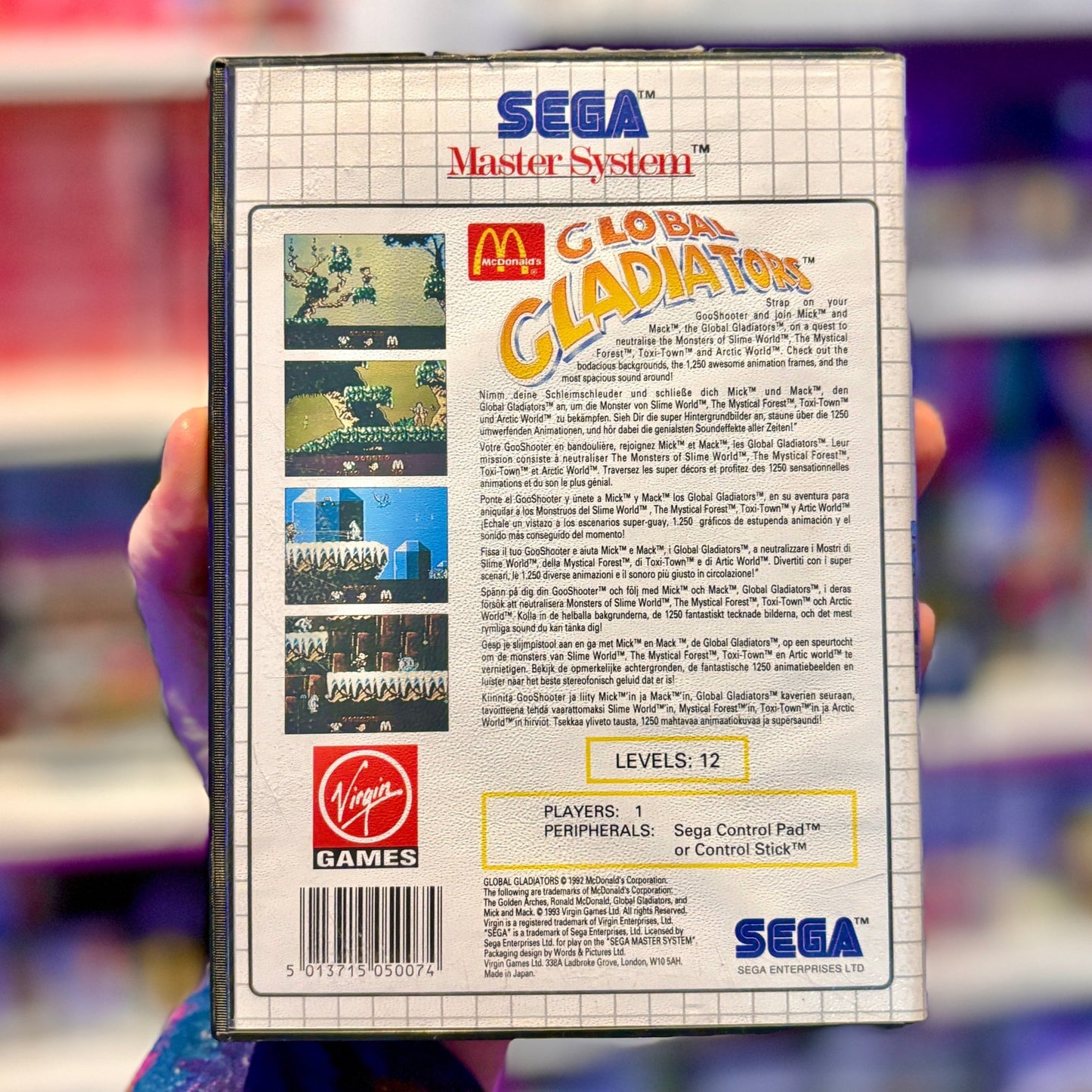 McDonalds Global Gladiators (Sega Master System) - PopCultGang