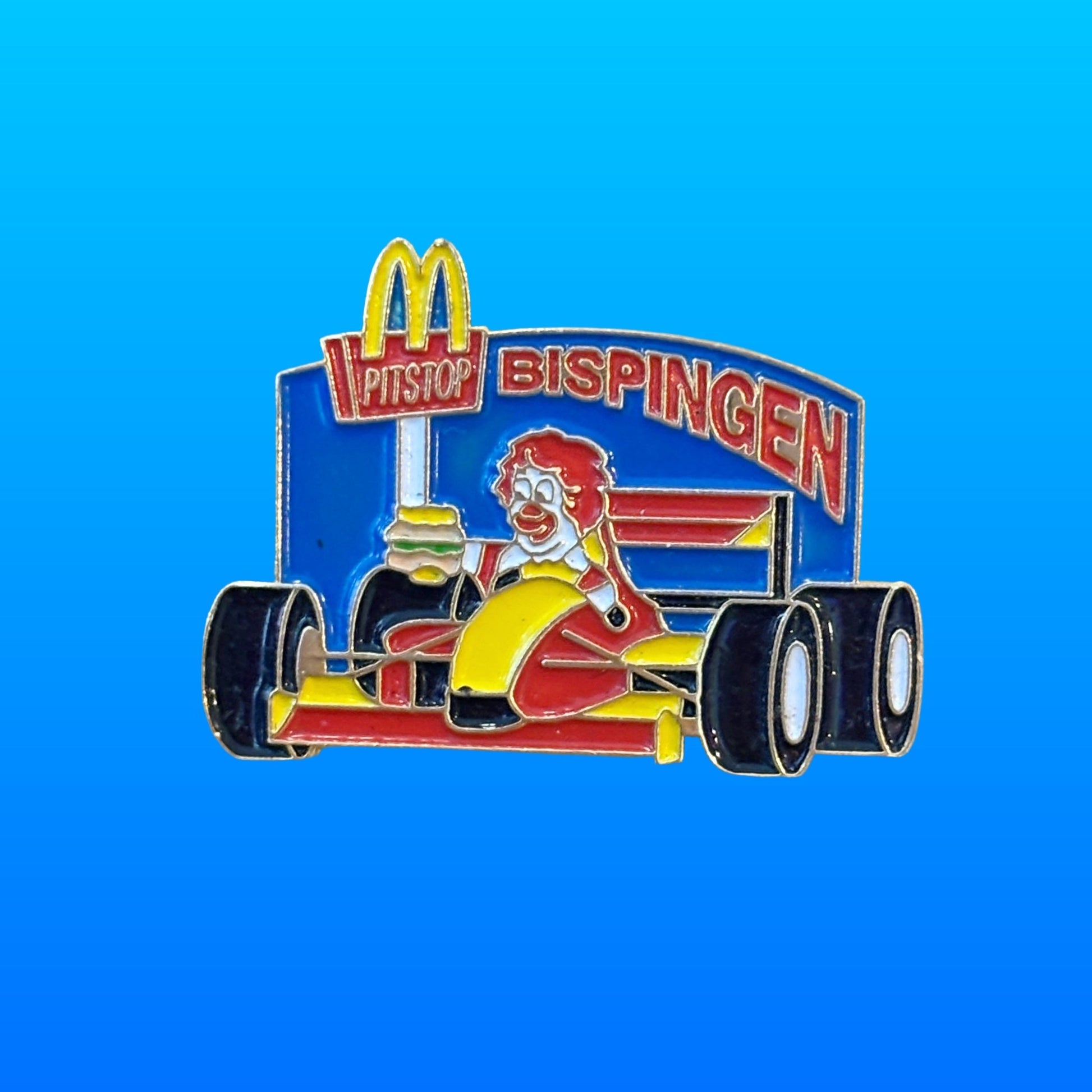 McDonalds: Pit Stop Bispingen Enamel Pin Badge (90s) - PopCultGang