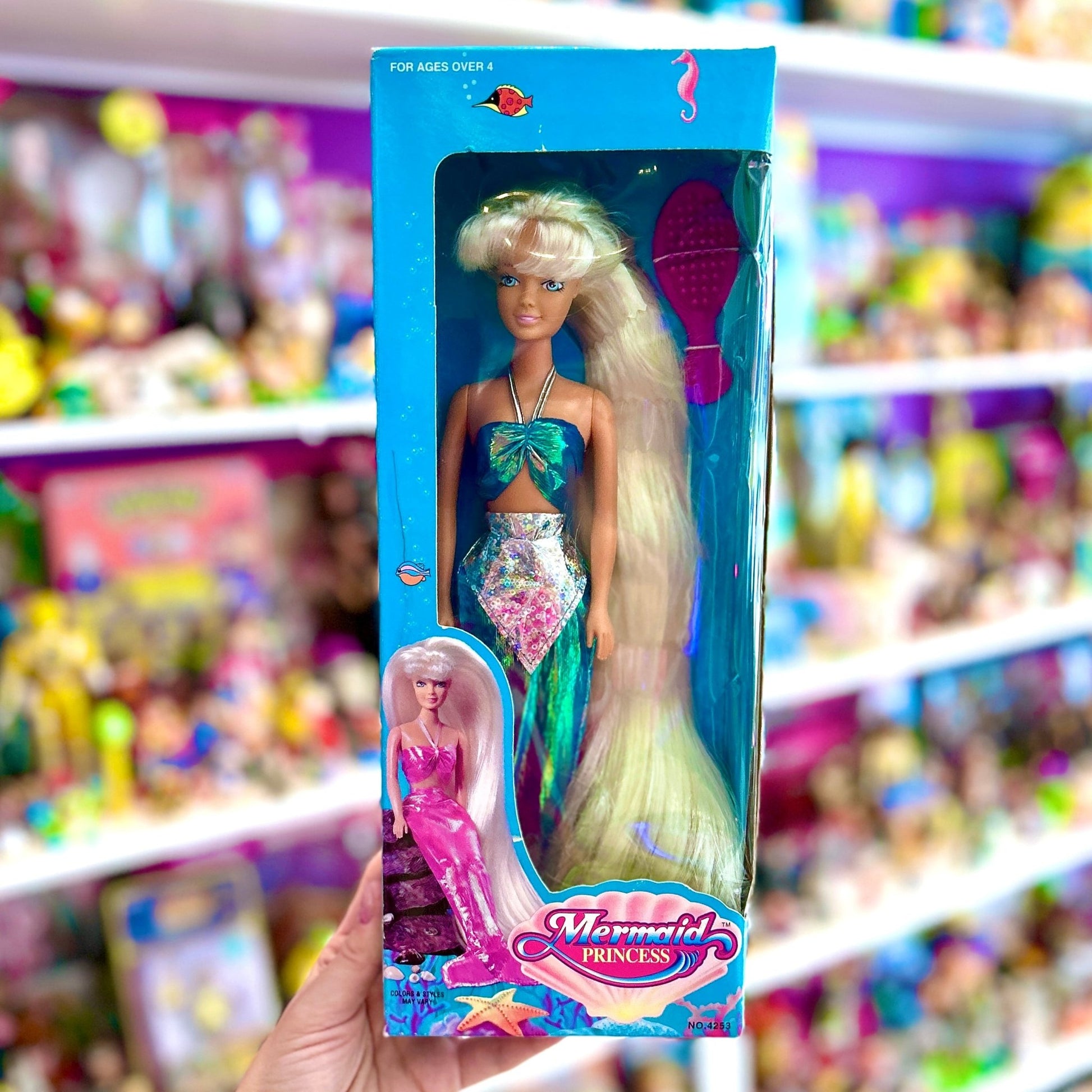 Mermaid Princess Bootleg Doll (NIB, Toy Things, 90s)