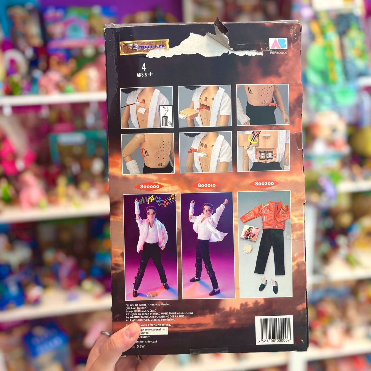 Michael Jackson Sings "Black Or White" Doll (NIB, 1995) - PopCultGang