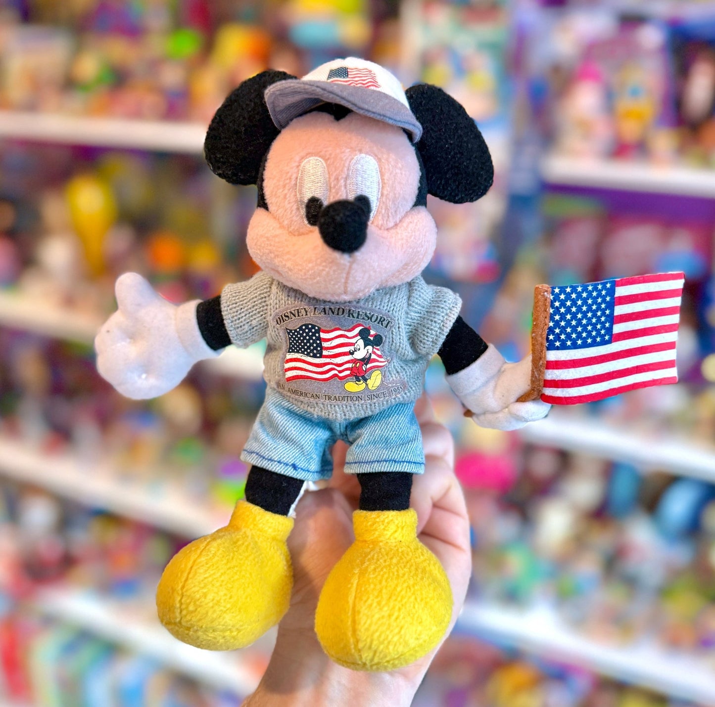 Mickey Mouse American Patriot Beanbag Plush (Disney World exclusive, 2000) - PopCultGang