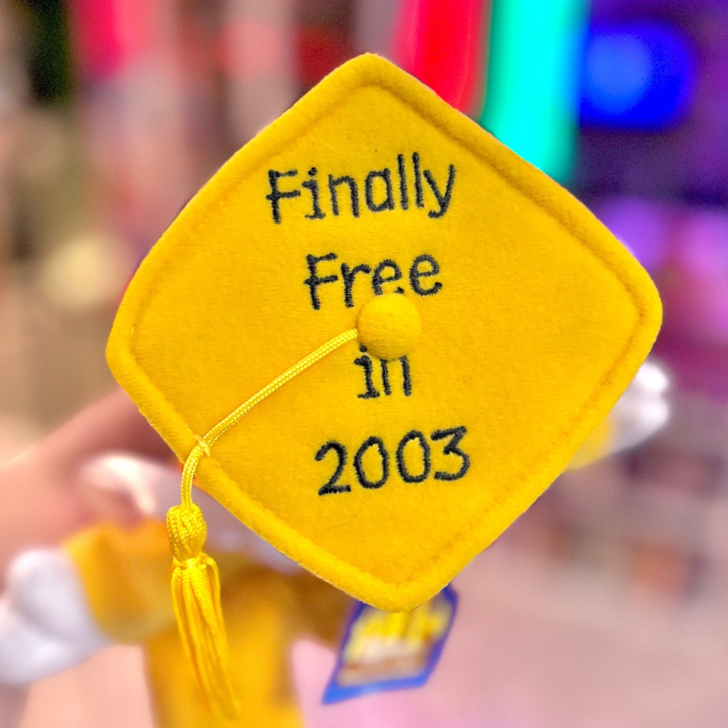 Mickey Mouse Graduation Plush: “Finally Free in 2003” (Disney) - PopCultGang