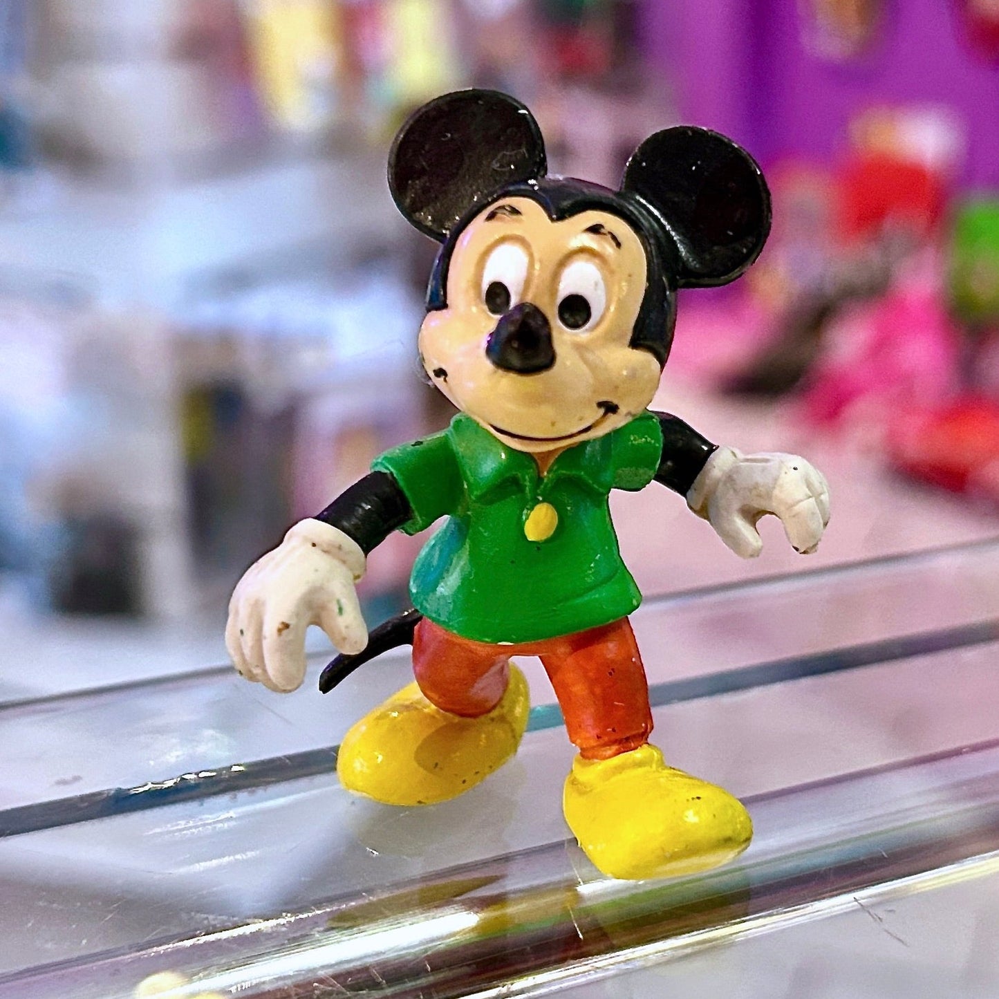 Mickey Mouse Green Shirt PVC Figure (Bully, 80s) - PopCultGang