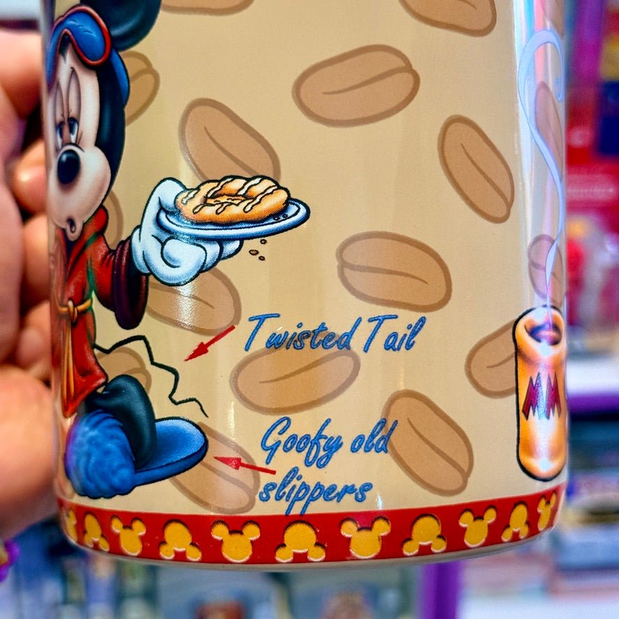 Mickey Mouse "Mornings Aren't Pretty" Large Ceramic Mug (Disney Parks, 2013) - PopCultGang