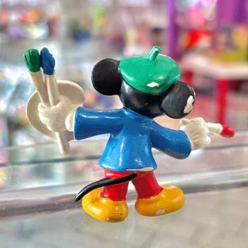 Mickey Mouse Painting Artist PVC Figure (Bully, 80s) - PopCultGang