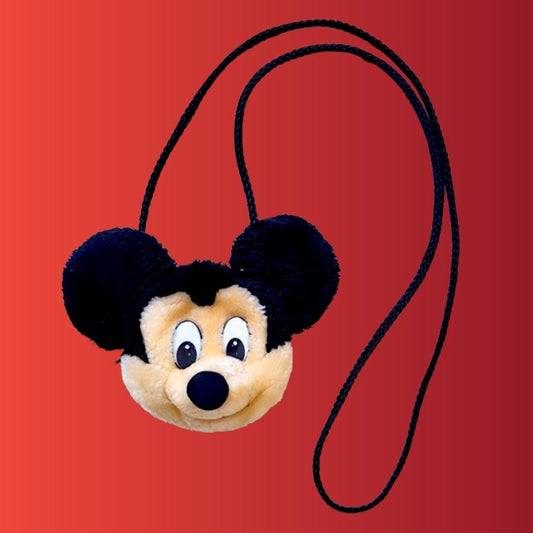 Mickey Mouse: Vintage Plush Shoulder Coin Purse (Disney, 90s) - PopCultGang