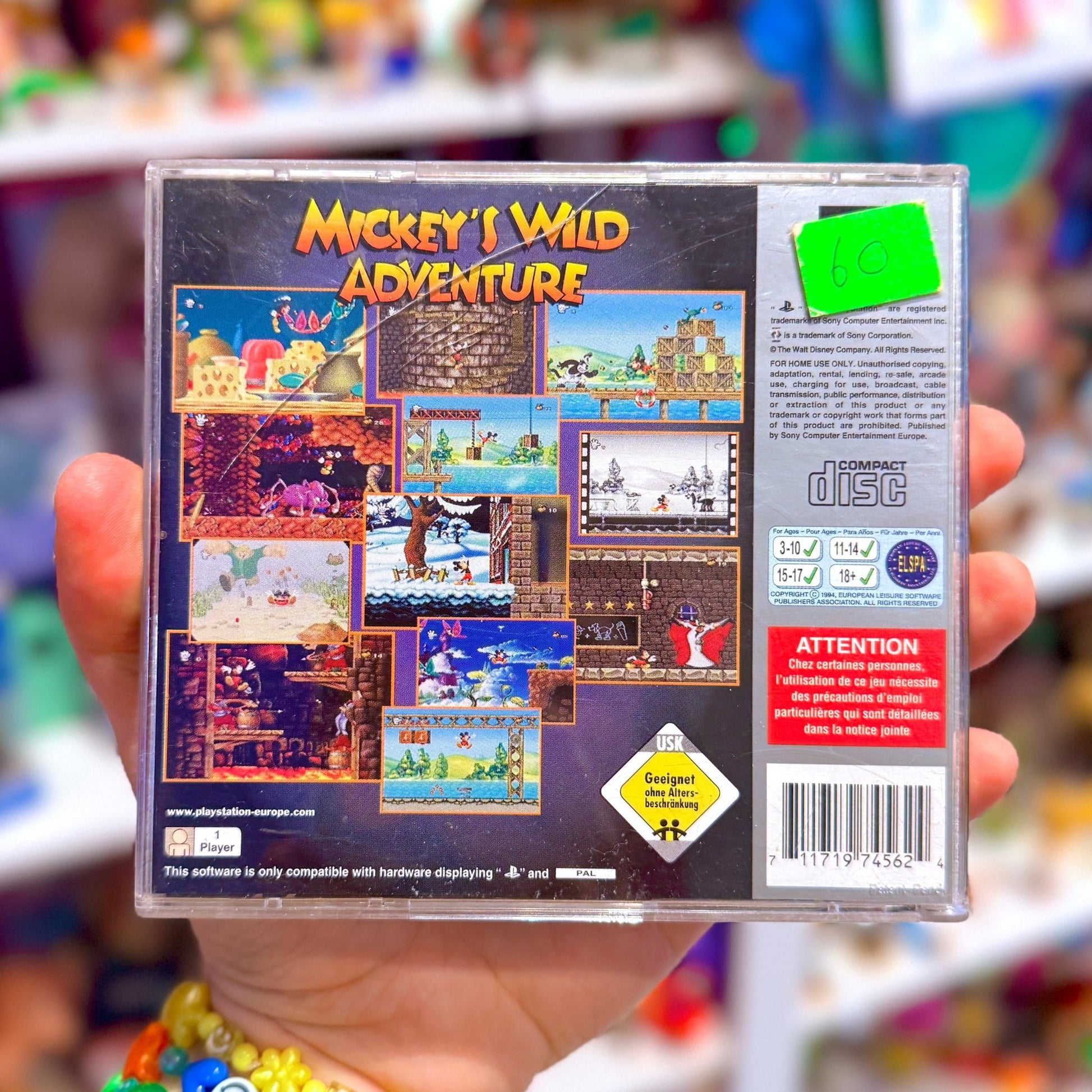 Mickey's Wild Adventure (Platinum, PS1) - PopCultGang