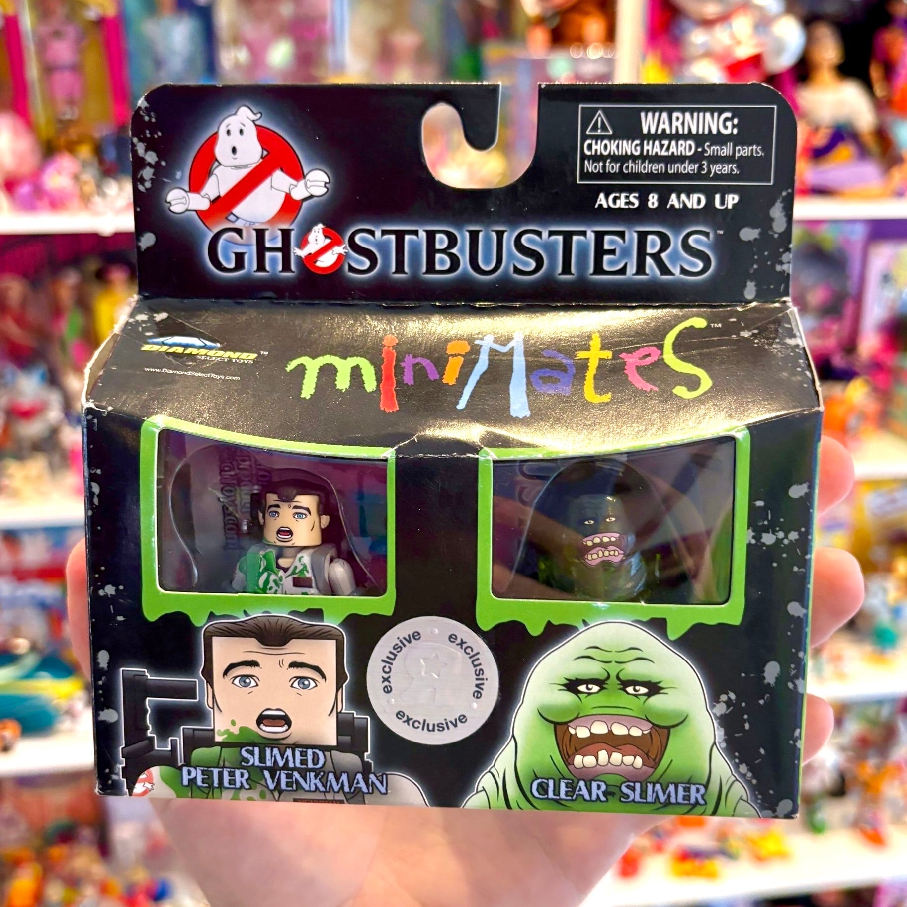 Minimates: Ghostbusters - Slimed Peter Venkman & Clear Slimer Figure Set (2009) - PopCultGang