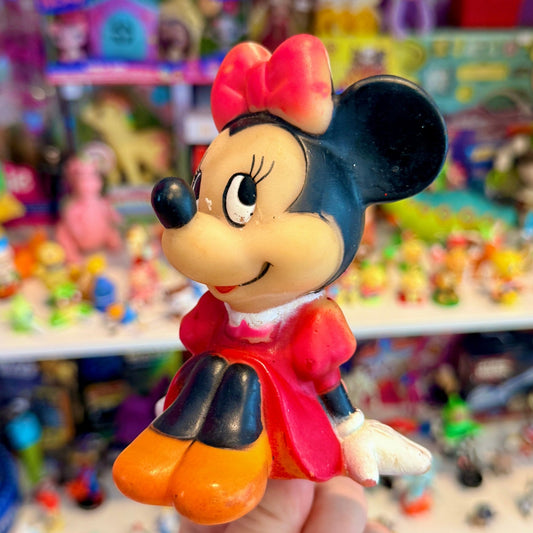 Minnie Mouse Squeaky Rubber Figure (Disney Productions, 70s) - PopCultGang