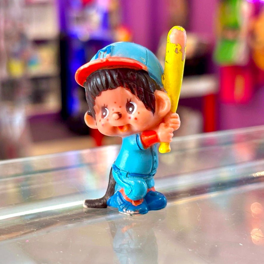 Monchhichi Baseball Batter PVC Figure (1979) - PopCultGang