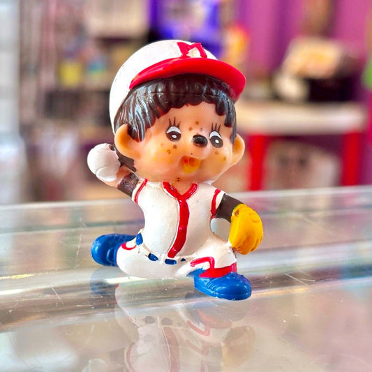 Monchhichi Baseball Pitcher PVC Figure (1979) - PopCultGang