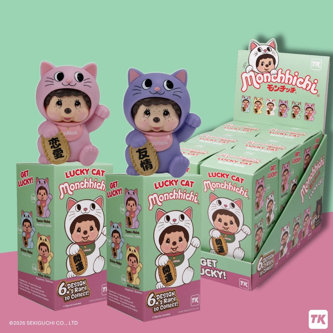 Monchhichi Lucky Cat Blind Box Mystery Figure (Turbokid) - PopCultGang