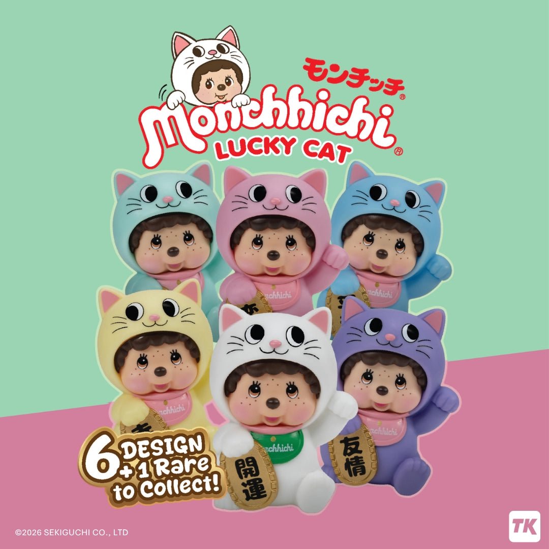 Monchhichi Lucky Cat Blind Box Mystery Figure (Turbokid) - PopCultGang