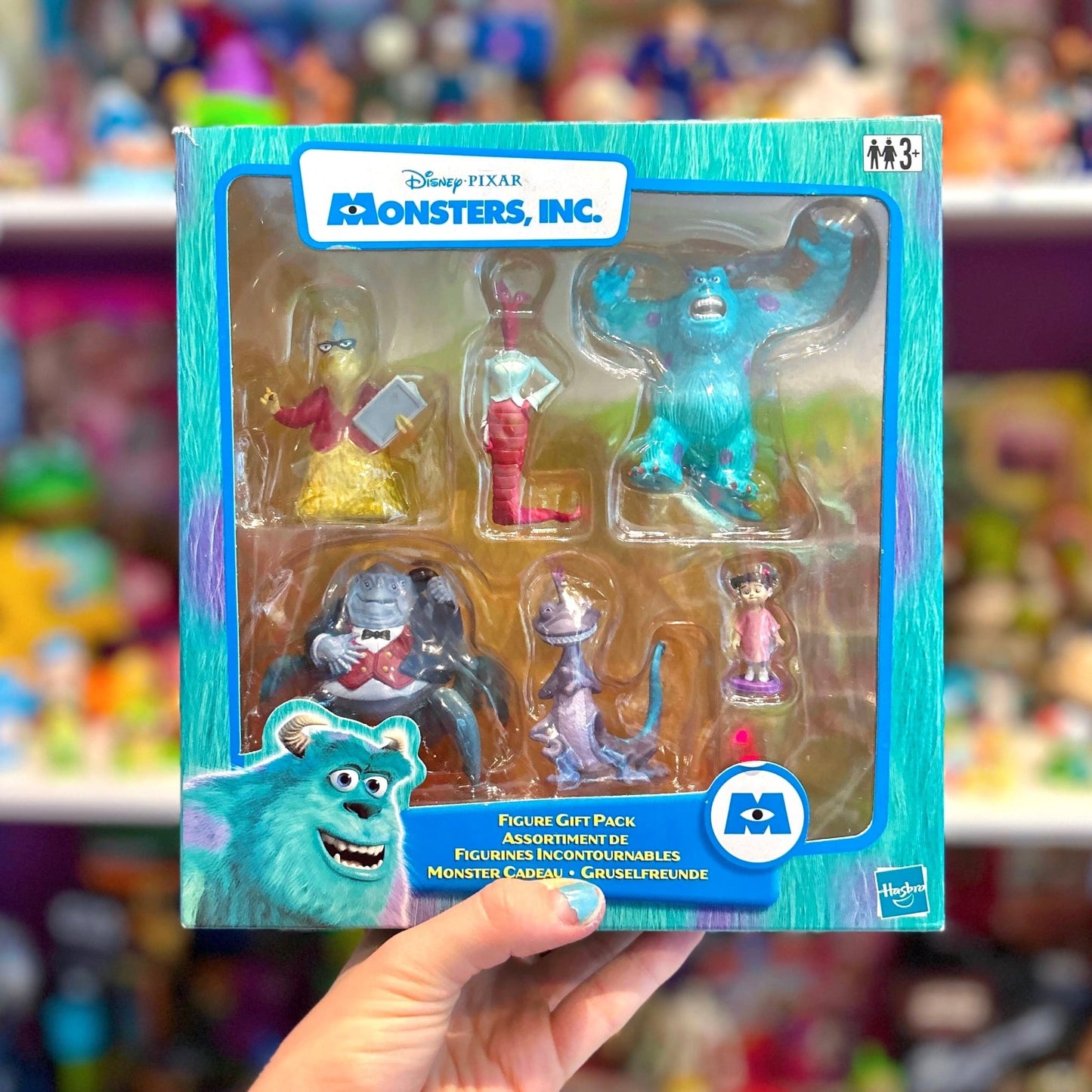 Monsters Inc. - 6-piece PVC Figure Gift Set - Sulley, Randall, Waternoose, Celia, Roz, & Boo (NIB, Hasbro, 2002) - PopCultGang