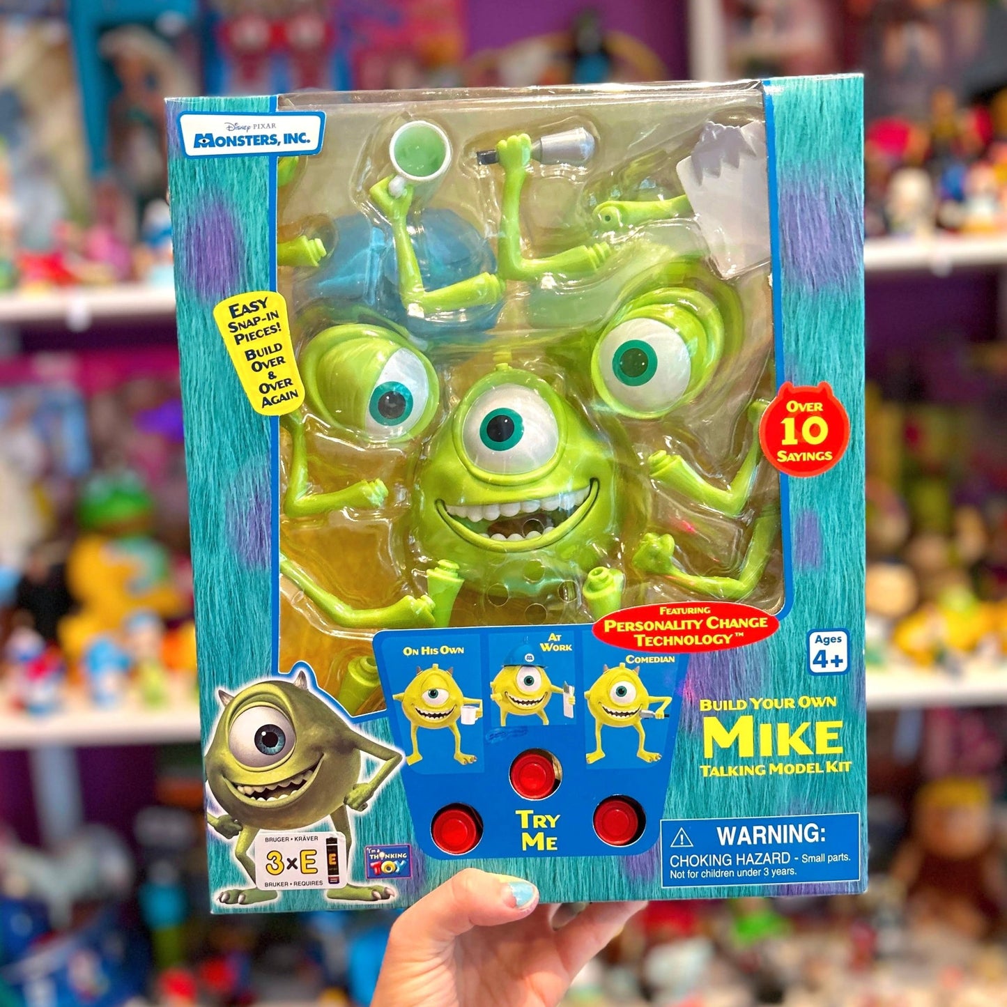 Monsters Inc. - Build Your Own Mike - Talking Model Kit (NIB, Thinkway Toys, 2002) - PopCultGang