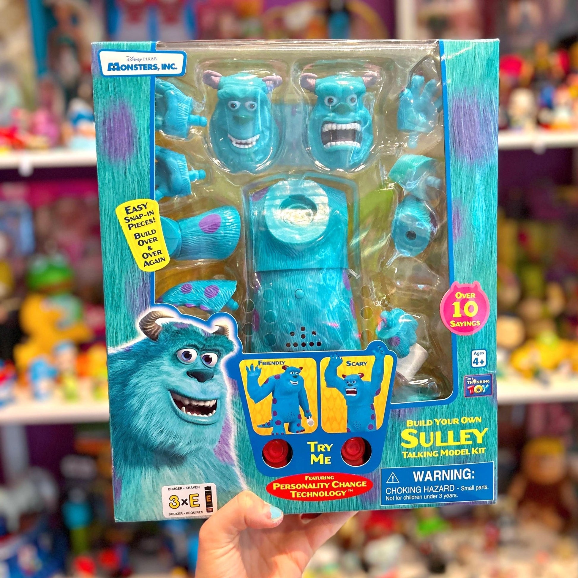 Monsters Inc. - Build Your Own Sully - Talking Model Kit (NIB, Thinkway Toys, 2002) - PopCultGang