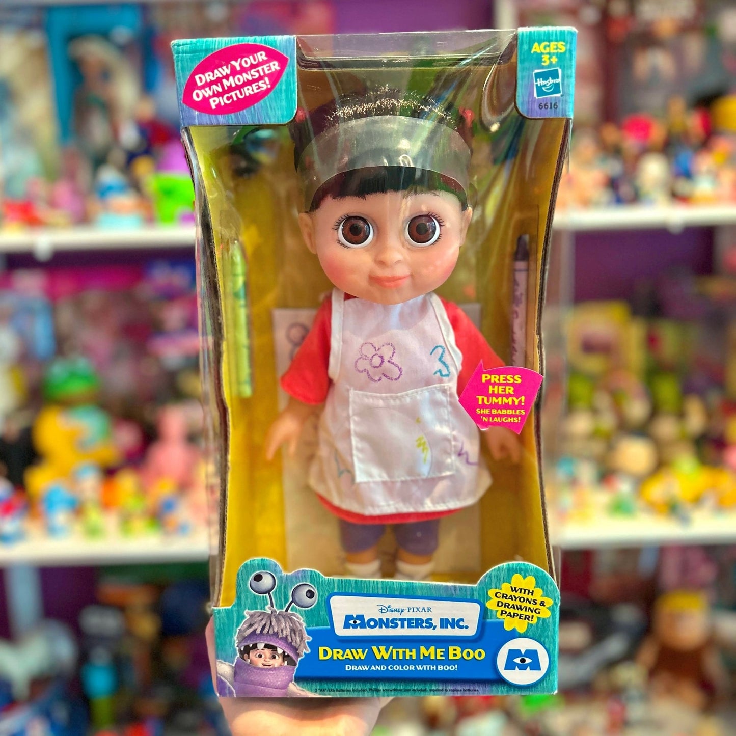 Monsters Inc. - Draw With Me Boo Doll (NIB, Thinkway Toys, 2002) - PopCultGang
