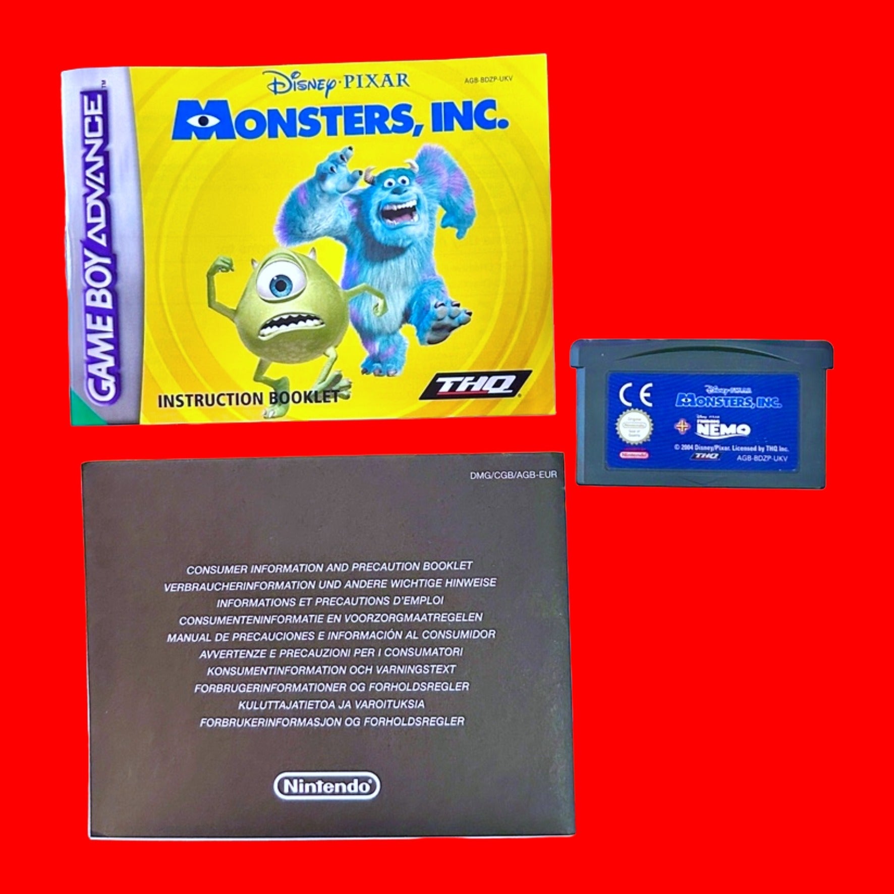 Monster's Inc. + Finding Nemo (CIB, Gameboy Advance) - PopCultGang